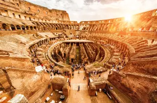 Rom: Kolosseum-Untergrund mit Forum & Palatin Eintritt