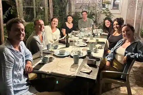 Typical Apulian dinner in the garden of an ancient Trullo