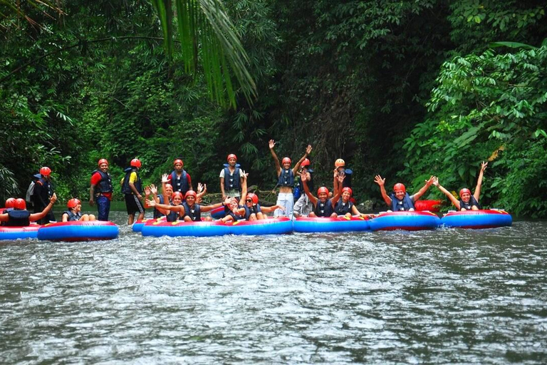 Ubud: Pakerisan Jungle River Tubing Abenteuer mit MittagessenTubing-Abenteuer mit Treffpunkt
