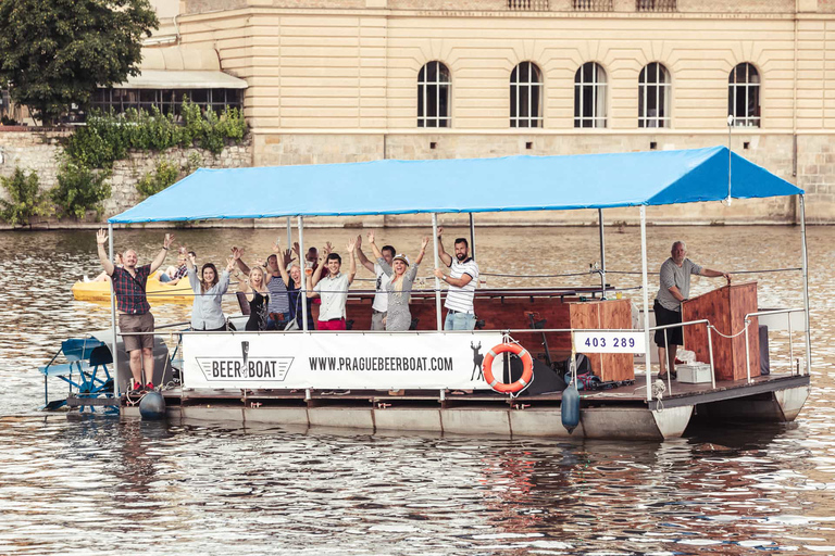 Prague: Private Cycle Boat River Tour with Beer or Prosecco Prague: Private Cycle Boat River Tour with Prosecco