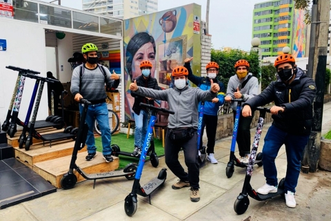 De Miraflores: excursion aller-retour en scooter électrique à Barranco