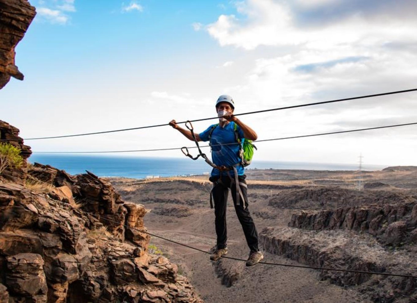 Gran Canaria: Cliff Climbing Via Ferrata-tur af Maspalomas