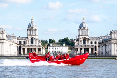 Londyn: Przełam barierę łodzią motorowąPrzełam barierę Przejażdżka szybką łodzią motorową — wspólna przejażdżka