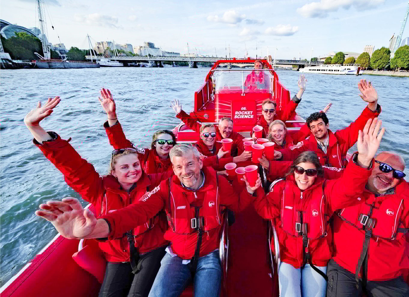 London Thames Sunset Speedboat Experience with Drink London River
