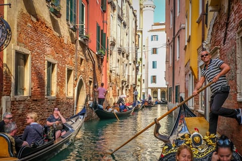 Venice: Shared Gondola Ride through the Lagoon City