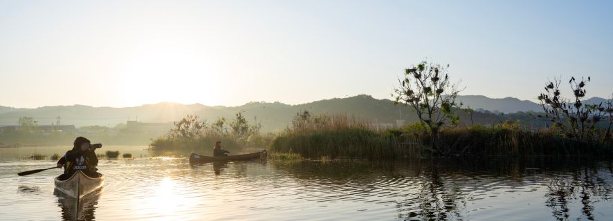 Chuncheon: Soluppgång eller solnedgång Soyang River Kajakrundtur