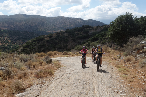 Pequenos vilarejos e a natureza de Creta. Passeio de E-BikeDe Analipsi: passeio off-road de bicicleta elétrica