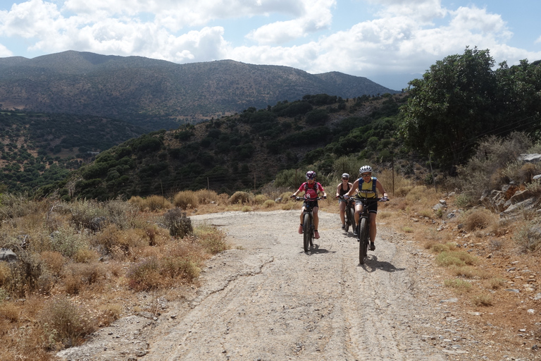 Pequenos vilarejos e a natureza de Creta. Passeio de E-BikeDe Analipsi: passeio off-road de bicicleta elétrica