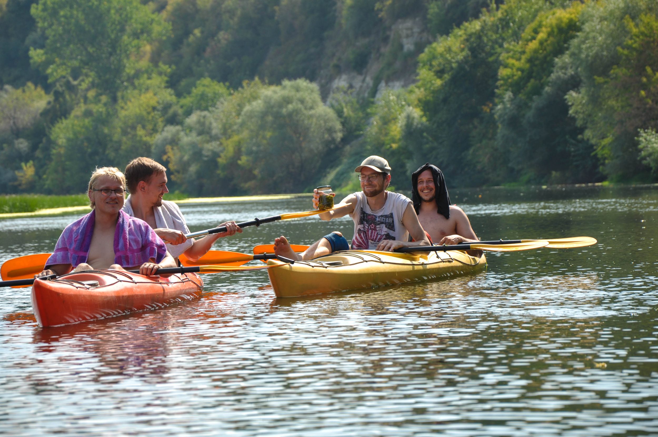 Kajaktour auf dem Yantra Fluss