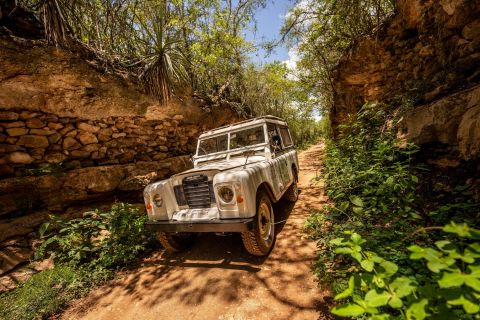 Uxmal: Vintage Land Rover Expedition to Uxmal Cenotes