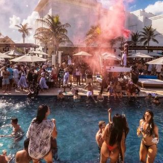 Cancun: Party at Mandala Beach Club with Transportation