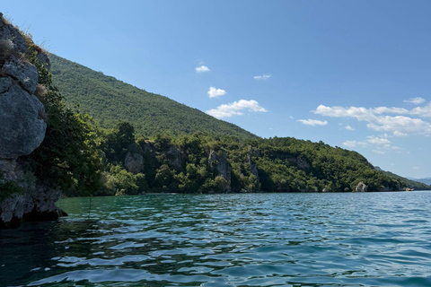 Kayaking Lake Ohrid with BBQ, from Ohrid.