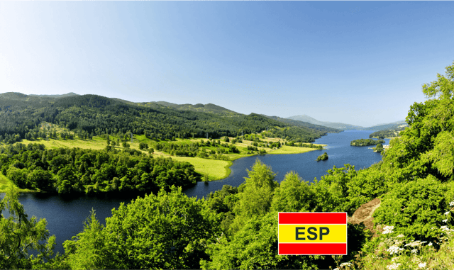 From Edinburgh: Heart of Scotland Full-Day Tour in Spanish