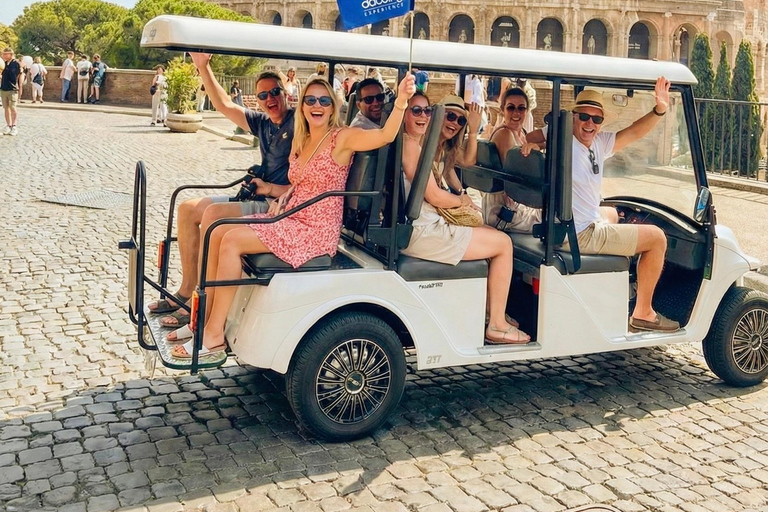 Rome: Explore Top Attractions by Exclusive Golf Cart Tour Private Golf Cart: Explore Top Attractions in Rome