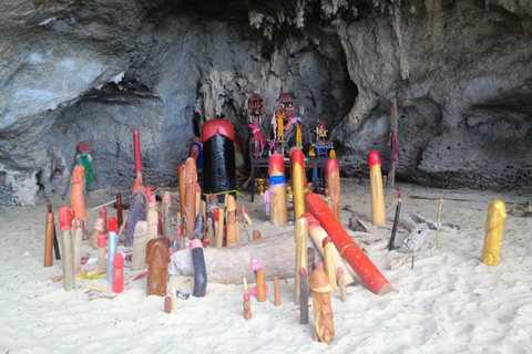 Krabi: 4 Islands Tour by Longtail Boat Meeting Point at Nopparat Thara Pier in Ao Nang