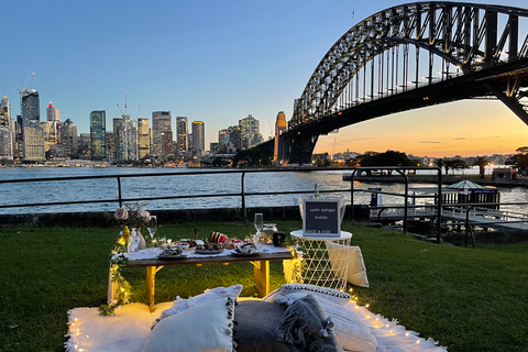 Kirribilli: Picnic privado para 2 con vistas al puerto de Sídney