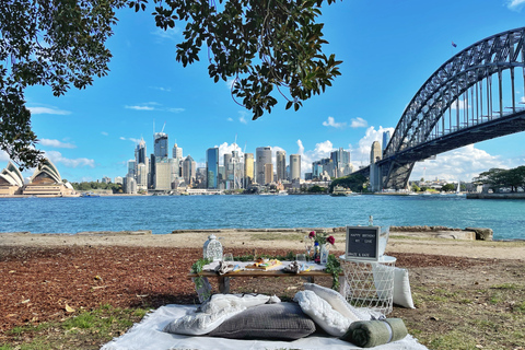 Kirribilli: Privat picknick för 2 med utsikt över Sydneys hamn