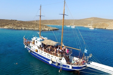 Vanuit Mykonos: Delos & Rhenia-eilanden halve dagtrip per bootVan Mykonos: Delos & Rhenia-eilanden Halve dagtrip per boot