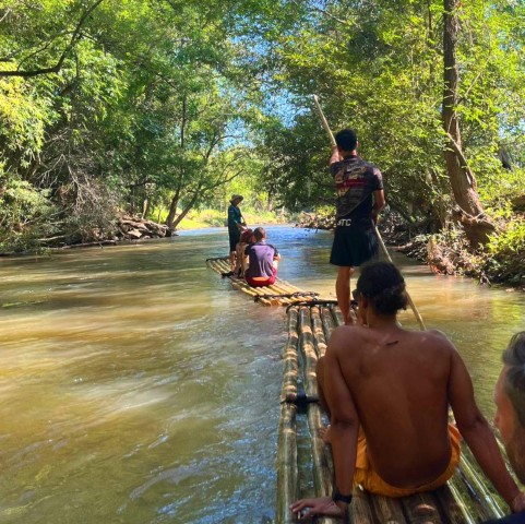 Visit Khao Sok Serene Bamboo Rafting & Cave Temple Visit in Khao Sok