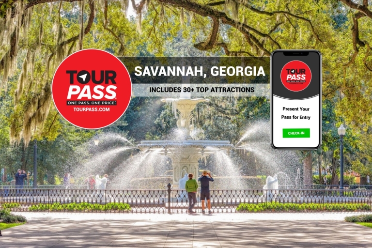 Savannah: Tourpass mit vollem Eintritt für 30+ Touren1-Tages-Savannah-Tour-Pass