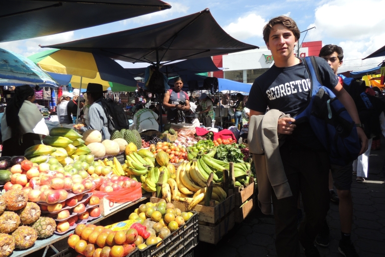 Ab Quito: Gemeinsame Tour durch den indischen Markt von Otavalo und die Rosenfarm