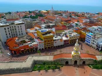 Muromgärdad stad, San Felipe & Popa kloster Cartagena stadsvandring
