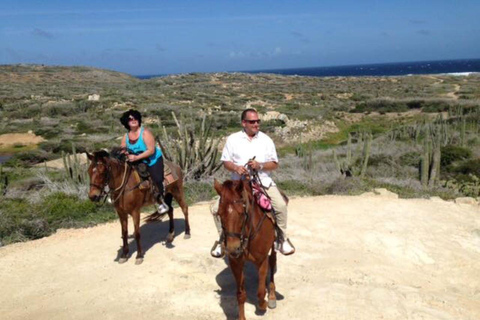 Tour a cavallo di Aruba per la Laguna NascostaTour a cavallo di Aruba alla Laguna Nascosta