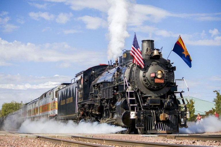 Williams: Grand Canyon Railway Tickets with Guided Bus Tour First Class Train Ticket + Bus Tour with Lunch