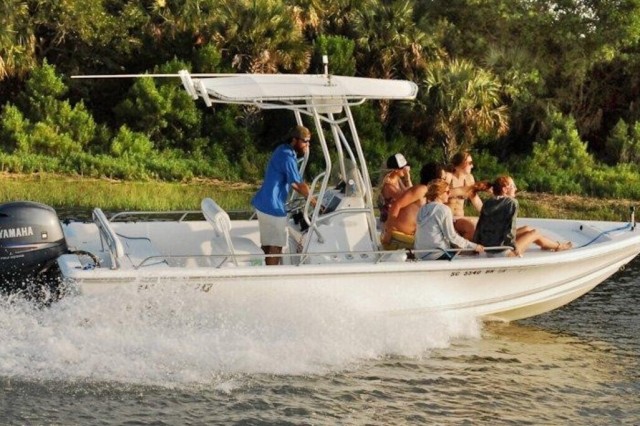 Visit Folly Island Guided Dolphin Boat Tour in Folly Beach in Charleston