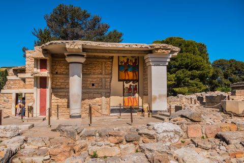 Creta: ticket de entrada al palacio de Cnosos y audioguía opcional