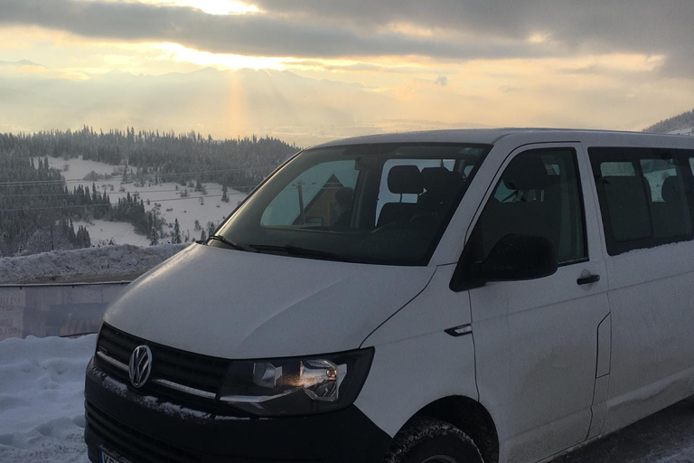 Depuis Cracovie : Transfert en minibus privé vers Zakopane