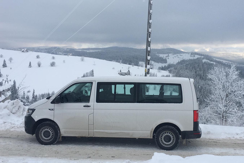 Depuis Cracovie : Transfert en minibus privé vers Zakopane