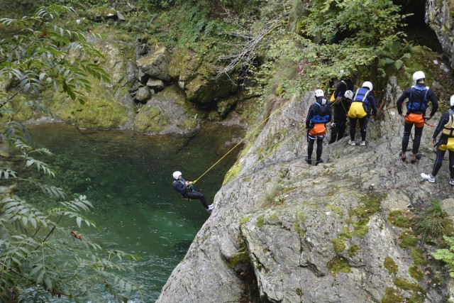 Visit Canyoning river experience in Valsesia in Oasi di Zegna