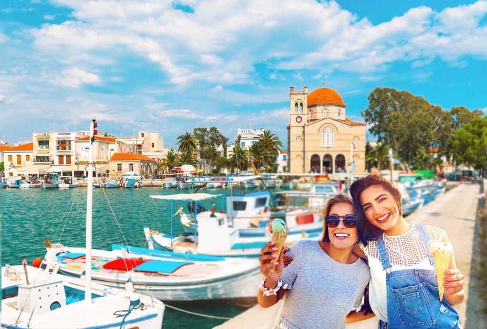 Atenas Excursión guiada de un día a la isla de Egina con baño