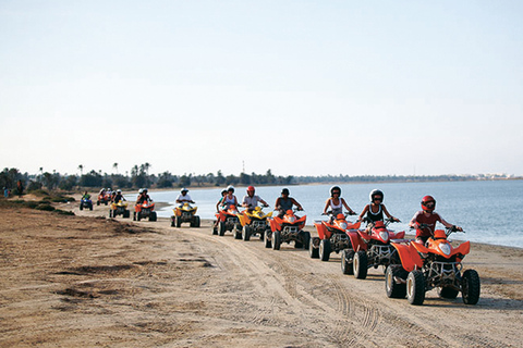 Djerba: balade guidée en quad de 3 heures avec coucher de soleil sur le lagon bleu