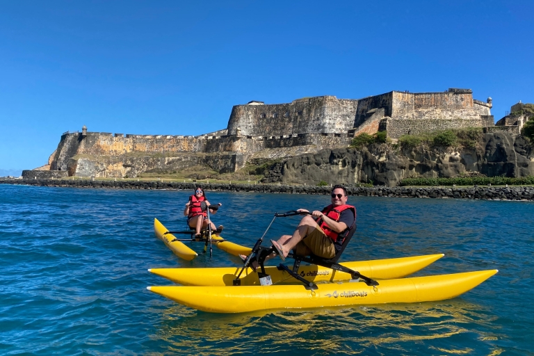 San Juan: experiencia guiada en bicicleta acuática en la bahía del Viejo San Juan