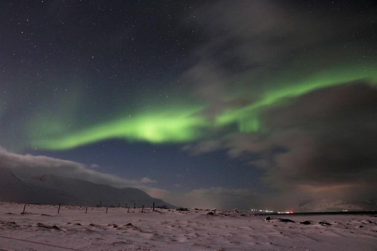 Akureyri: Polowanie na zorzę polarnąNorth Lights Tour z miejscem spotkań w hotelu Kea