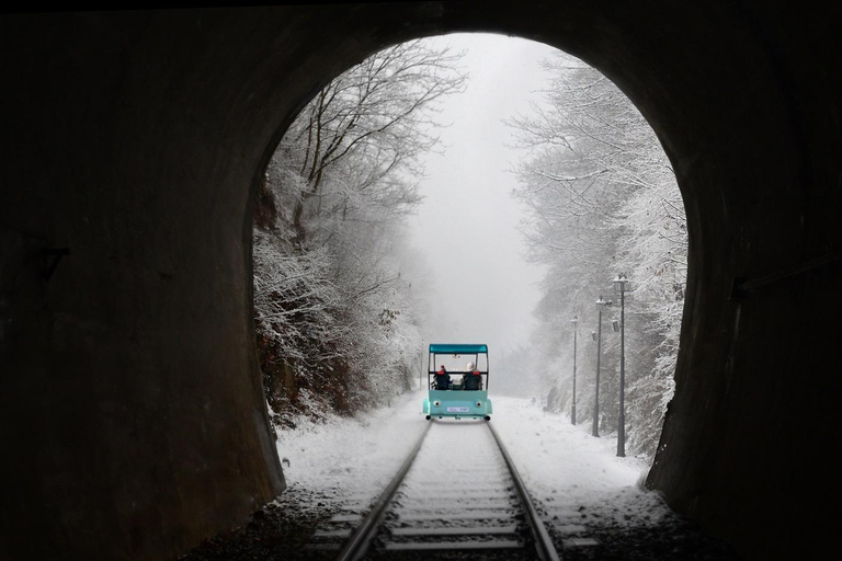 Seoul: Eobi Ice Valley &amp; Nami Island &amp; Railbike (opt.Garden)Shared Tour with Garden - Meet at Myeongdong Station