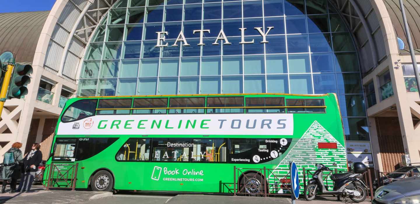 Rom: Hop-on Hop-off Bus Tour Ticket & Eataly Roma Stop