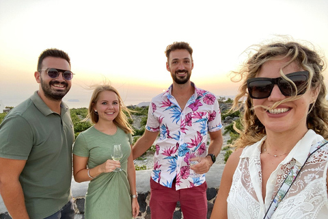 Santorini: Tour of Wineries with Wine Tasting &amp; FoodSunset Tour