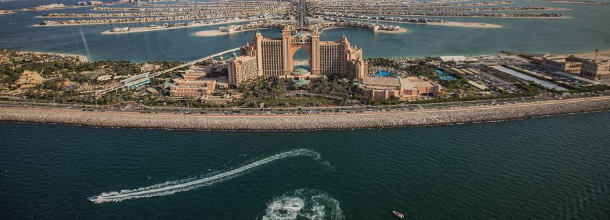 Dubai: Helikopter-Flug von The Palm zum Burj Khalifa