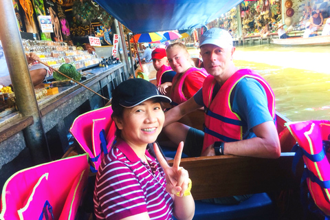 From Bangkok: Floating Market and Coconut & Salt Farm Tour Shared Tour