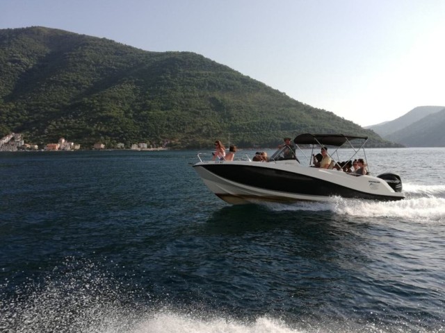 Visit Kotor Blue Cave and Beach Boat Day Trip with Swim & Brunch in Kotor