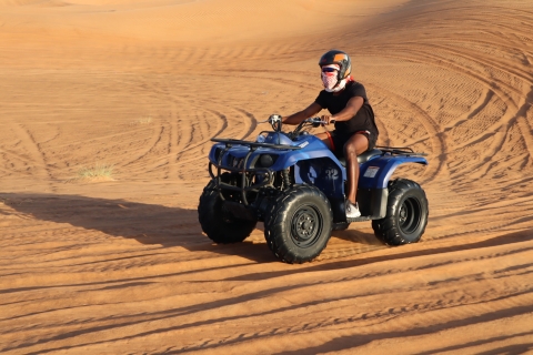 Depuis Dubaï : matinée safari dans le désert en quadTransfert partagé, 1 heure de quad uniquement (sans camp)