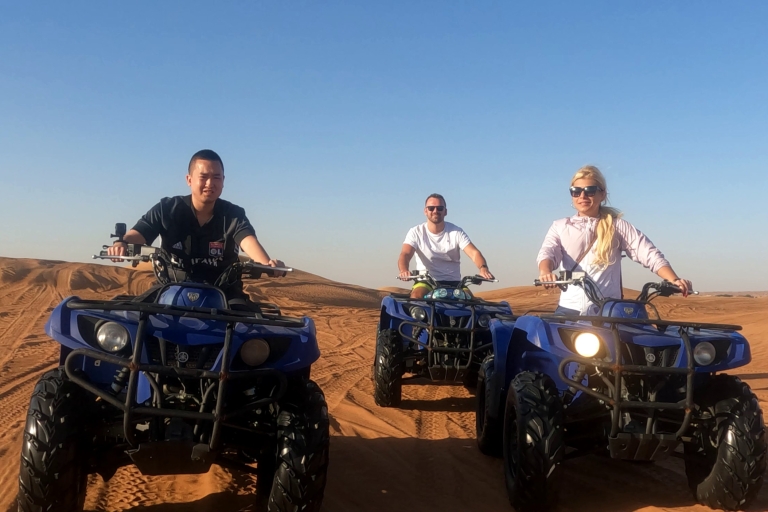 Ab Dubai: Morgendliche Wüstensafari mit Quad-FahrtPrivater Transfer - 1-stündige Quad-Bike-Safari (ohne Camp)