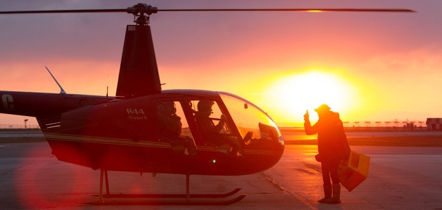 Visit Toronto Private Twilight Helicopter Tour with Wine in Toronto