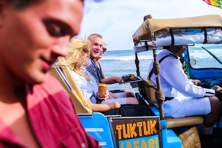 From Galle: Morning or Evening Beach Safari by TukTuk Morning Beach Safari by Tuk-Tuk