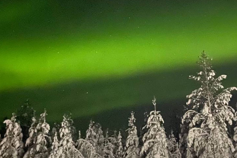 Levi: Caza de auroras boreales con merienda en la hoguera