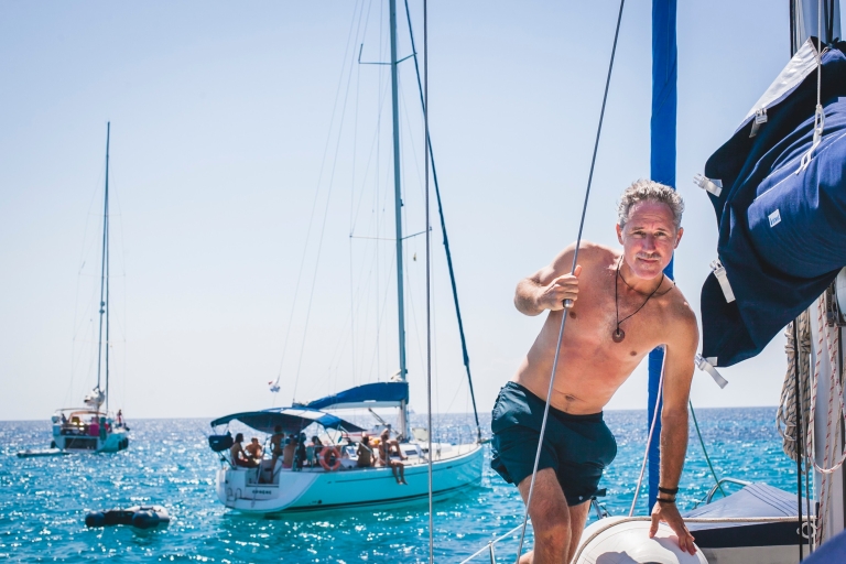 Ibiza: całodniowa prywatna wycieczka katamaranem na Formenterę