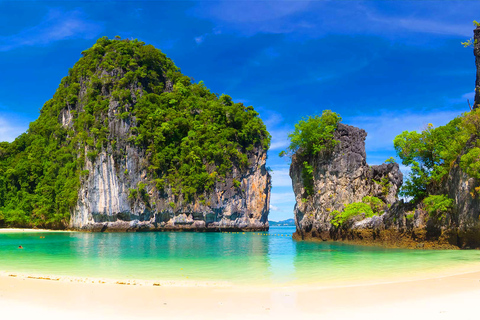 Krabi : visite des îles Hong au coucher du soleil & barbecueExcursion privée en bateau rapide